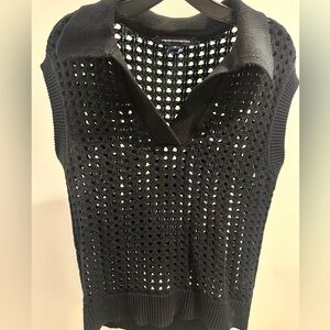 French Connection Black Knit Sweater, XS